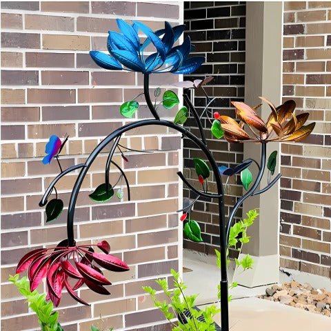 Vibrant Summer Flower Wind Spinner - My Good Buys - Vibrant Summer Flower Wind Spinner