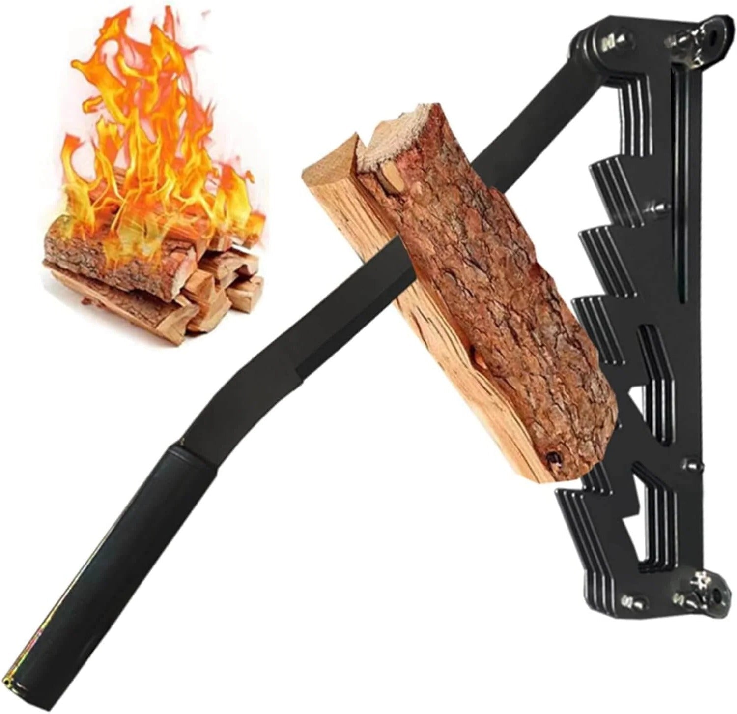 Wall Mounted Firewood Kindling Splitter - My Good Buys - Wall Mounted Firewood Kindling Splitter