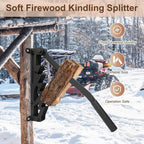 Wall Mounted Firewood Kindling Splitter - My Good Buys - Wall Mounted Firewood Kindling Splitter