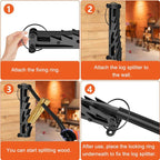 Wall Mounted Firewood Kindling Splitter - My Good Buys - Wall Mounted Firewood Kindling Splitter