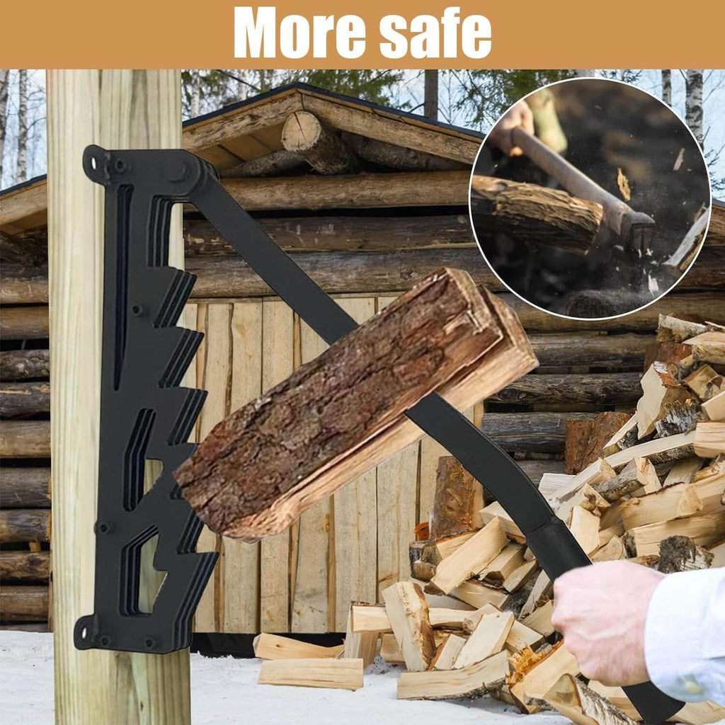 Wall Mounted Firewood Kindling Splitter - My Good Buys - Wall Mounted Firewood Kindling Splitter