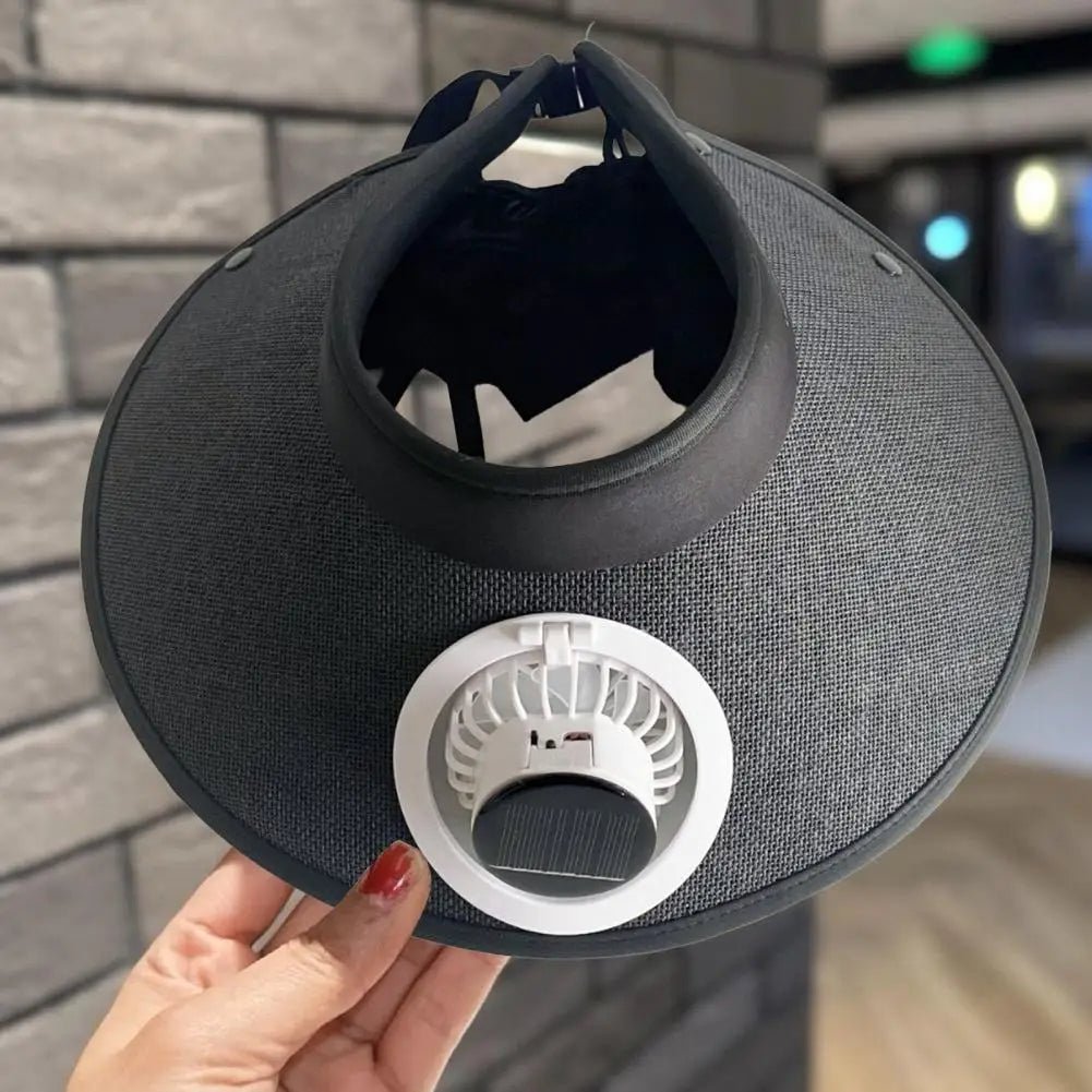 Wide Brim Sun Hat with Solar Powered Fan - My Good Buys - Wide Brim Sun Hat with Solar Powered Fan
