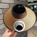 Wide Brim Sun Hat with Solar Powered Fan - My Good Buys - Wide Brim Sun Hat with Solar Powered Fan