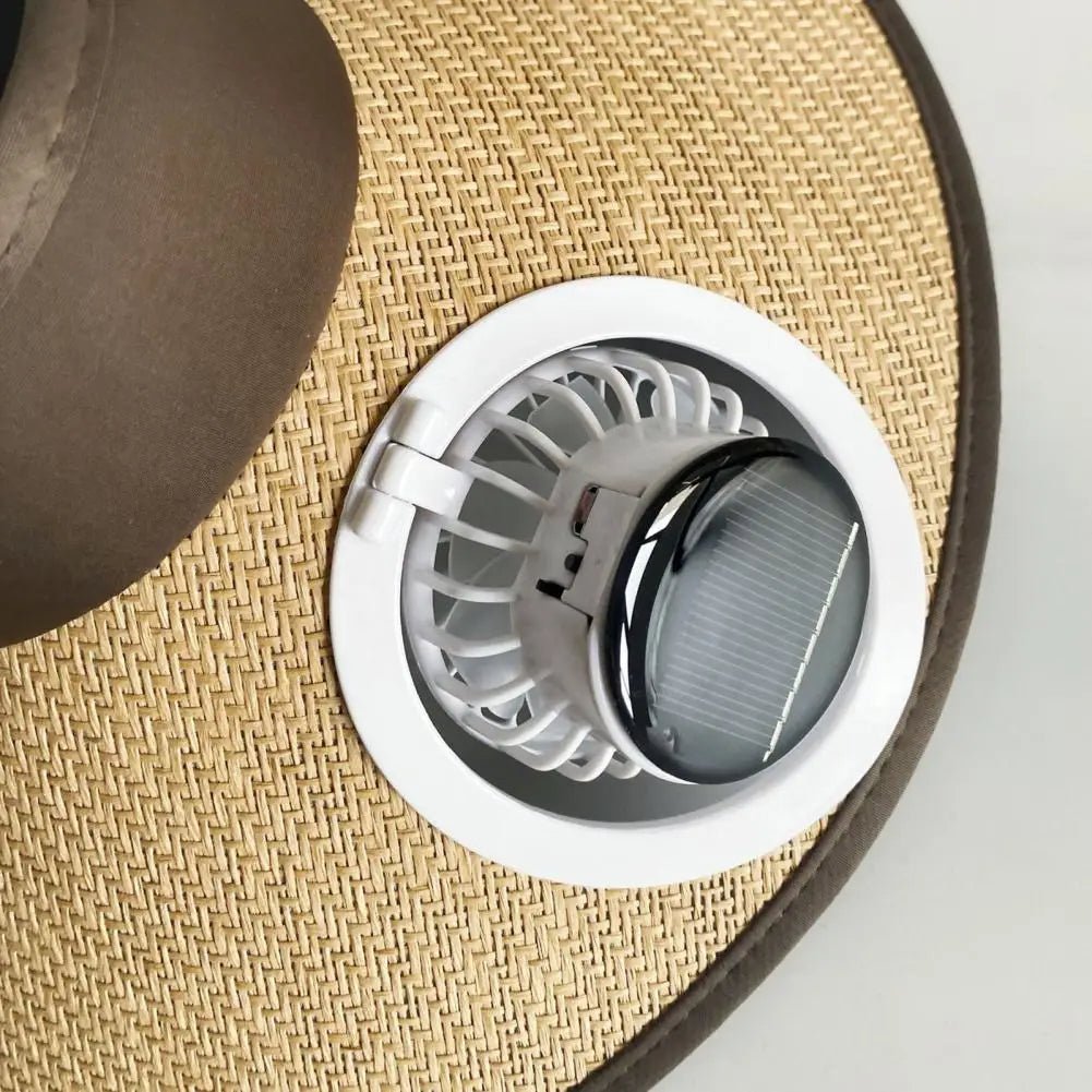 Wide Brim Sun Hat with Solar Powered Fan - My Good Buys - Wide Brim Sun Hat with Solar Powered Fan