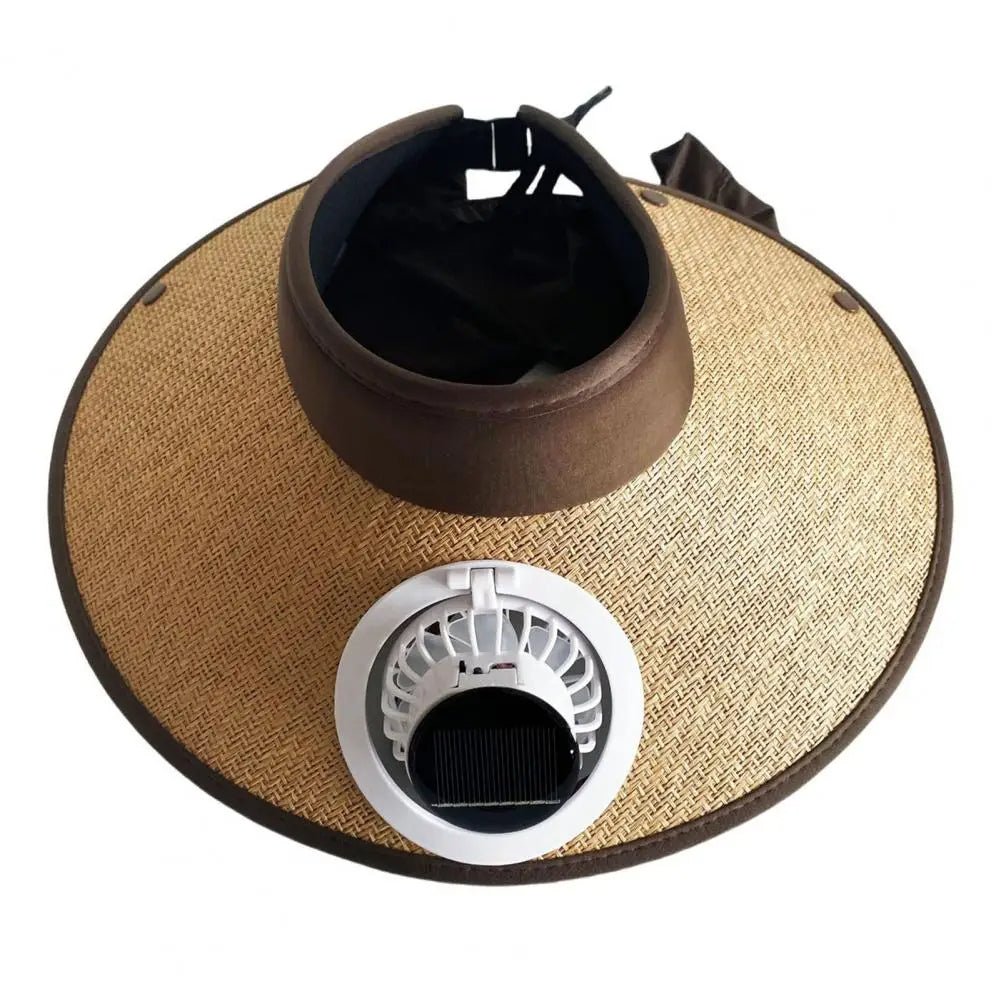 Wide Brim Sun Hat with Solar Powered Fan - My Good Buys - Wide Brim Sun Hat with Solar Powered Fan