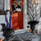 Witch Leg Stakes, Set Of Two Yard Halloween Decoration - My Good Buys - Witch Leg Stakes, Set Of Two Yard Halloween Decoration