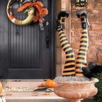 Witch Leg Stakes, Set Of Two Yard Halloween Decoration - My Good Buys - Witch Leg Stakes, Set Of Two Yard Halloween Decoration