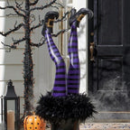 Witch Leg Stakes, Set Of Two Yard Halloween Decoration - My Good Buys - Witch Leg Stakes, Set Of Two Yard Halloween Decoration