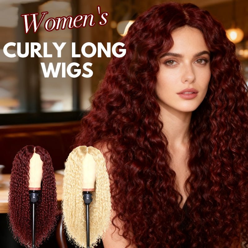Women's Curly Long Wigs - My Good Buys - Women's Curly Long Wigs