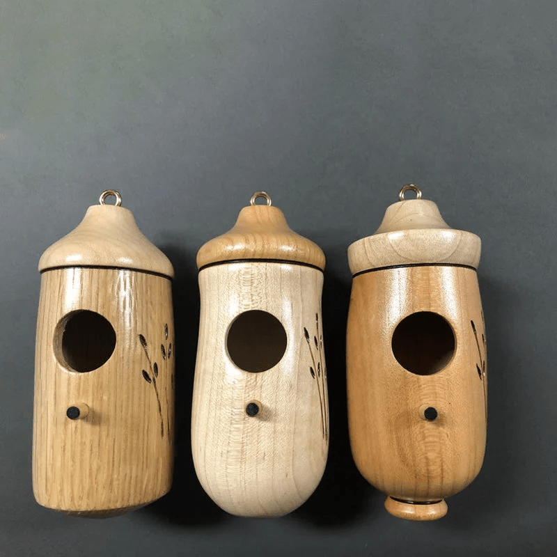 Wooden Hummingbird House - Gift for Natural Lovers - My Good Buys - Wooden Hummingbird House - Gift for Natural Lovers