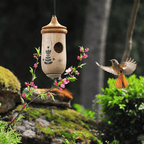 Wooden Hummingbird House - Gift for Natural Lovers - My Good Buys - Wooden Hummingbird House - Gift for Natural Lovers